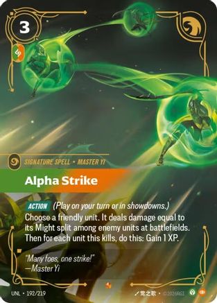 Alpha Strike (192/219) CN - Unleashed Foil