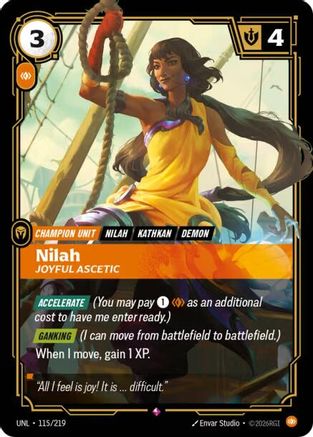 Nilah - Joyful Ascetic (115/219) CN - Unleashed Foil