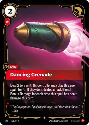 Dancing Grenade (020/219) CN - Unleashed Foil