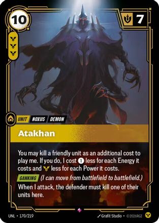 Atakhan (170/219) CN - Unleashed Foil