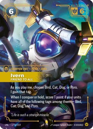 Ivern - Friend to All (Alternate Art) (177a/219) - Unleashed Foil
