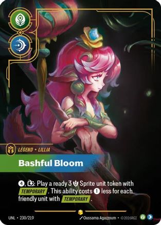 Lillia - Bashful Bloom (Overnumbered) (230/219) CN - Unleashed Foil