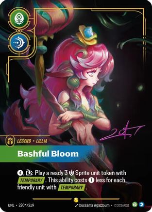 Lillia - Bashful Bloom (Signature) (230*/219) CN - Unleashed Foil