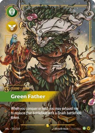 Ivern - Green Father (Overnumbered) (233/219) CN - Unleashed Foil