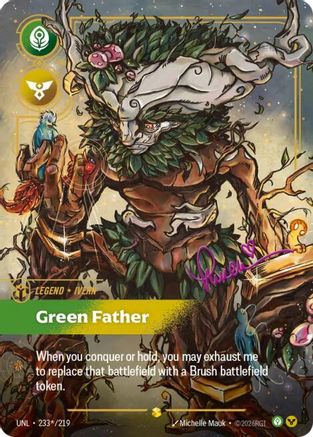 Ivern - Green Father (Signature) (233*/219) CN - Unleashed Foil