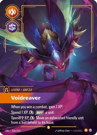 Kha'Zix - Voidreaver (Overnumbered) (236/219) CN - Unleashed Foil