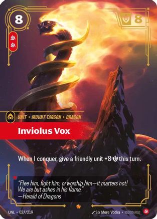 Inviolus Vox (027/219) CN - Unleashed Foil
