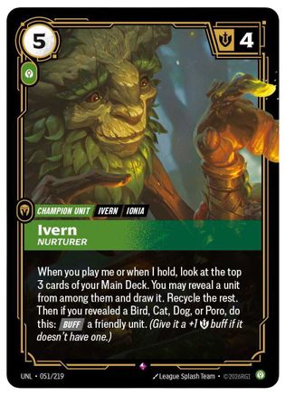 Ivern - Nurturer (051/219) CN - Unleashed Foil