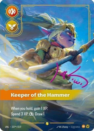 Poppy - Keeper of the Hammer (Signature) (237*/219) CN - Unleashed Foil