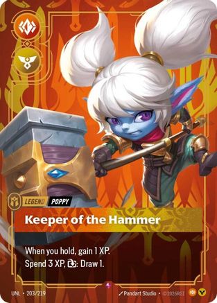 Poppy - Keeper of the Hammer (203/219) CN - Unleashed Foil