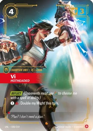 Vi - Hotheaded (030/219) CN - Unleashed Foil