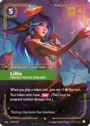 Lillia - Protector of Dreams (058/219) CN - Unleashed Foil