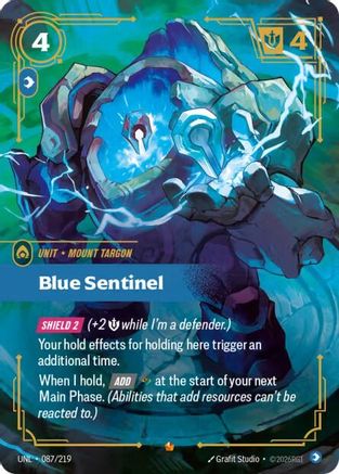 Blue Sentinel (087/219) CN - Unleashed Foil