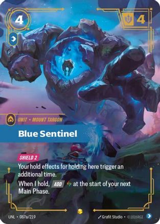 Blue Sentinel (Alternate Art) (087a/219) CN - Unleashed Foil