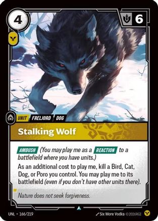 Stalking Wolf (166/219) CN - Unleashed