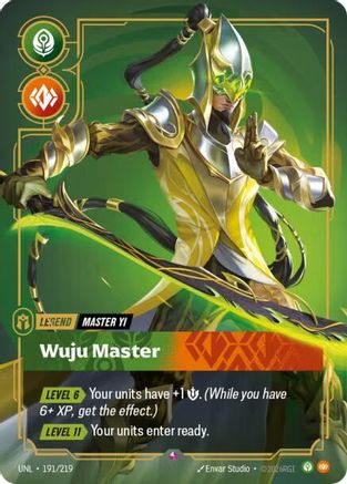Master Yi - Wuju Master (191/219) CN - Unleashed Foil