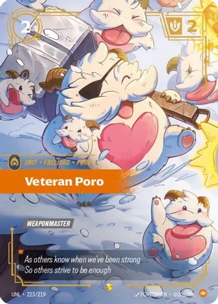 Veteran Poro (Overnumbered) (223/219) CN - Unleashed Foil