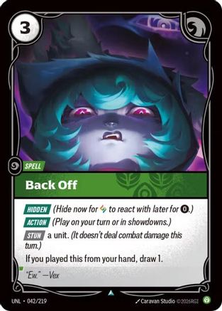 Back Off (042/219) CN - Unleashed
