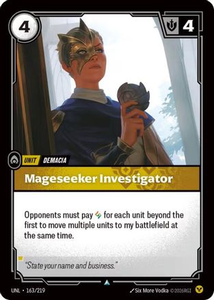 Mageseeker Investigator (163/219) CN - Unleashed Foil