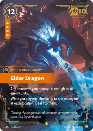 Elder Dragon (Alternate Art) (118a/219) CN - Unleashed Foil