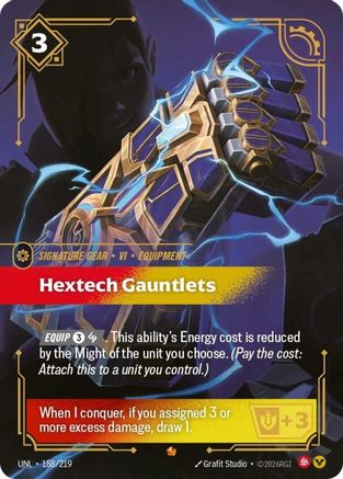 Hextech Gauntlets (188/219) CN - Unleashed Foil