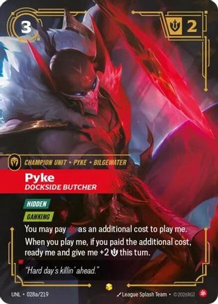 Pyke - Dockside Butcher (Alternate Art) (028a/219) CN - Unleashed Foil