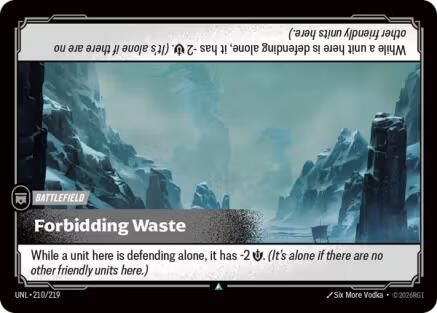 Forbidding Waste (210/219) CN - Unleashed Foil
