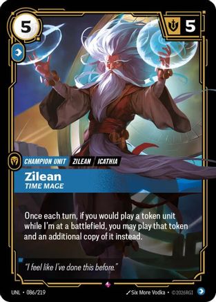 Zilean - Time Mage (086/219) CN - Unleashed Foil
