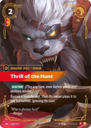 Thrill of the Hunt (184/219) CN - Unleashed Foil
