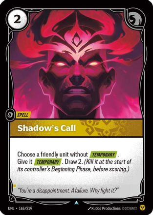 Shadow's Call (165/219) CN - Unleashed