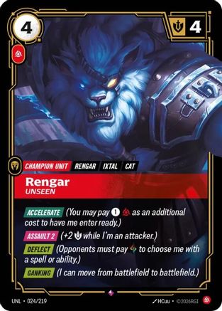 Rengar - Unseen (024/219) CN - Unleashed Foil