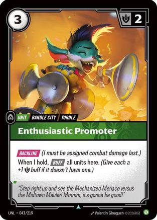 Enthusiastic Promoter (043/219) CN - Unleashed Foil