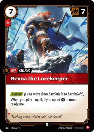 Revna the Lorekeeper (005/219) CN - Unleashed