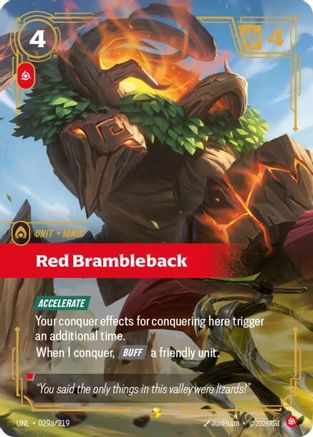 Red Brambleback (Alternate Art) (029a/219) CN - Unleashed Foil
