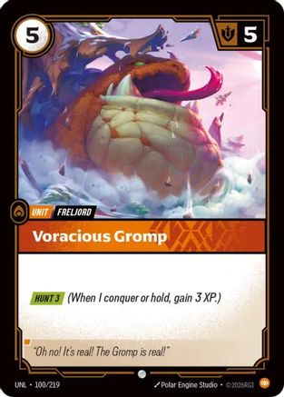 Voracious Gromp (100/219) CN - Unleashed Foil