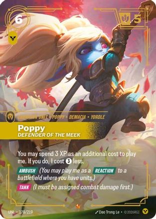 Poppy - Defender of the Meek (178/219) CN - Unleashed Foil