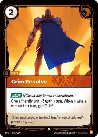 Grim Resolve (095/219) CN - Unleashed Foil