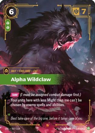 Alpha Wildclaw (057/219) CN - Unleashed Foil