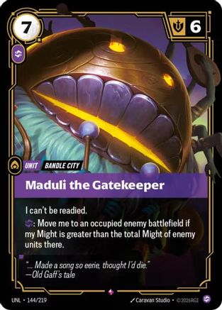 Maduli the Gatekeeper (144/219) CN - Unleashed Foil