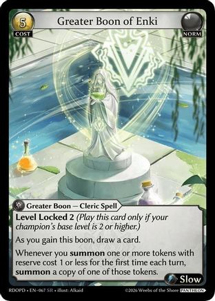 Greater Boon of Enki (067) - Radiant Origins Pantheon