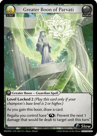 Greater Boon of Parvati (069) - Radiant Origins Pantheon