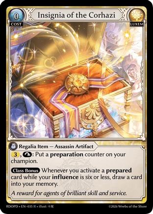 Insignia of the Corhazi (035) - Radiant Origins Pantheon