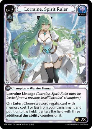 Lorraine, Spirit Ruler (009) - Radiant Origins Pantheon