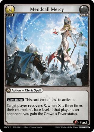 Mendcall Mercy (084) - Radiant Origins Pantheon