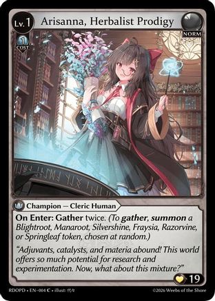 Arisanna, Herbalist Prodigy (004) - Radiant Origins Pantheon