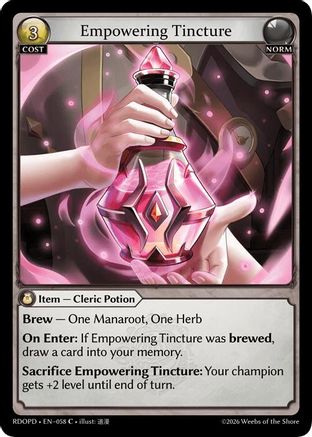 Empowering Tincture (058) - Radiant Origins Pantheon