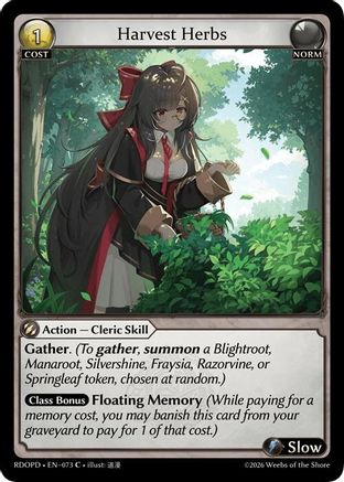 Harvest Herbs (073) - Radiant Origins Pantheon