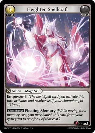 Heighten Spellcraft (074) - Radiant Origins Pantheon