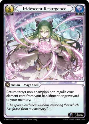 Iridescent Resurgence (203) - Radiant Origins Pantheon