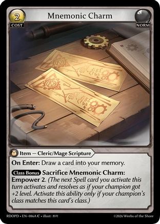 Mnemonic Charm (86A) (086A) - Radiant Origins Pantheon